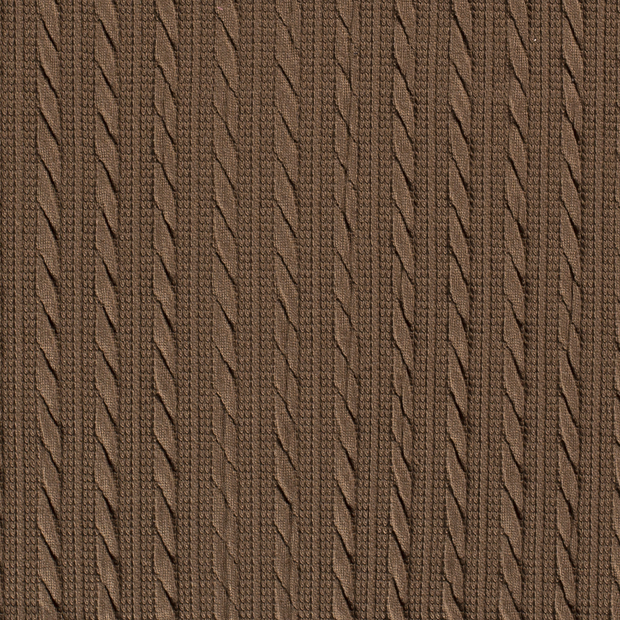 Heavy Knit fabric Cable Khaki Green