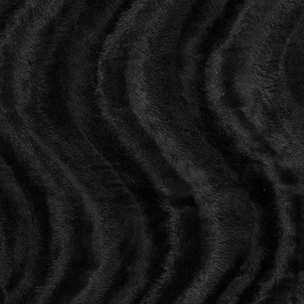 Velours fabric Unicolour Black