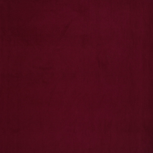 Microfleece tissu Rouge Bordeaux doux 