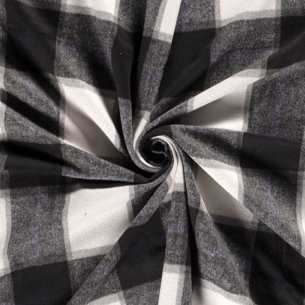 Jacquard fabric Black brushed 