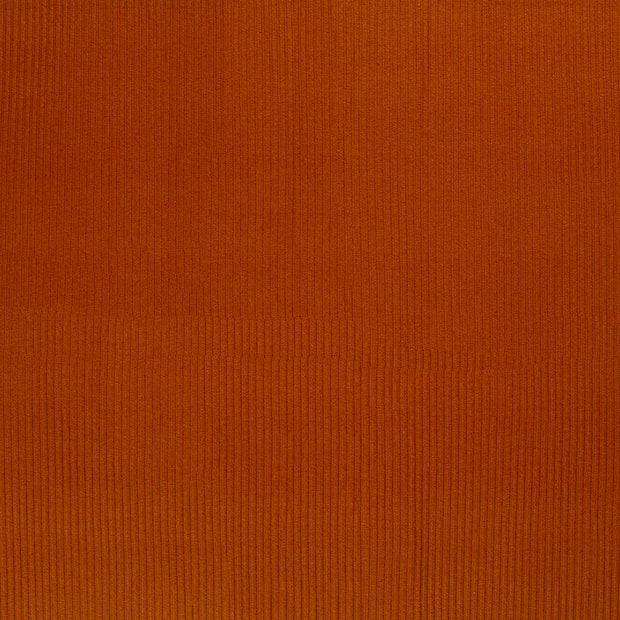 Rib Jersey fabric Brique matte 