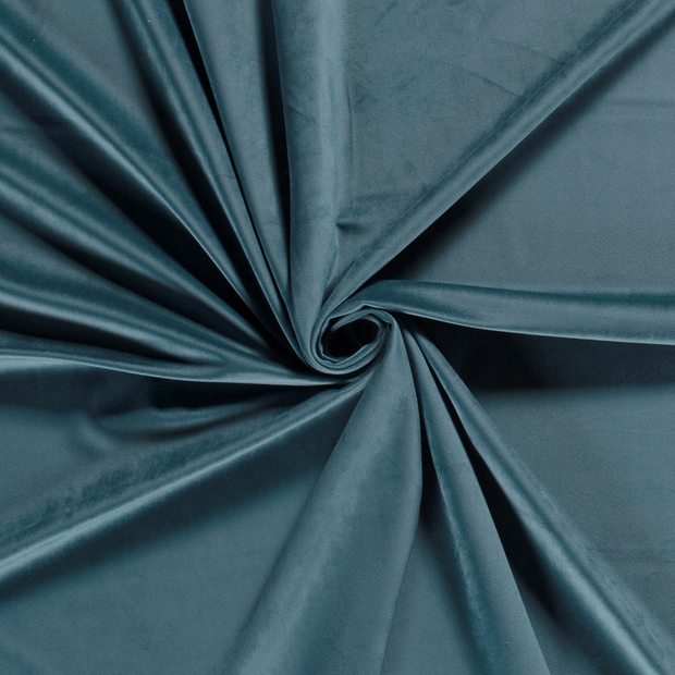 Velvet fabric Steel Blue 