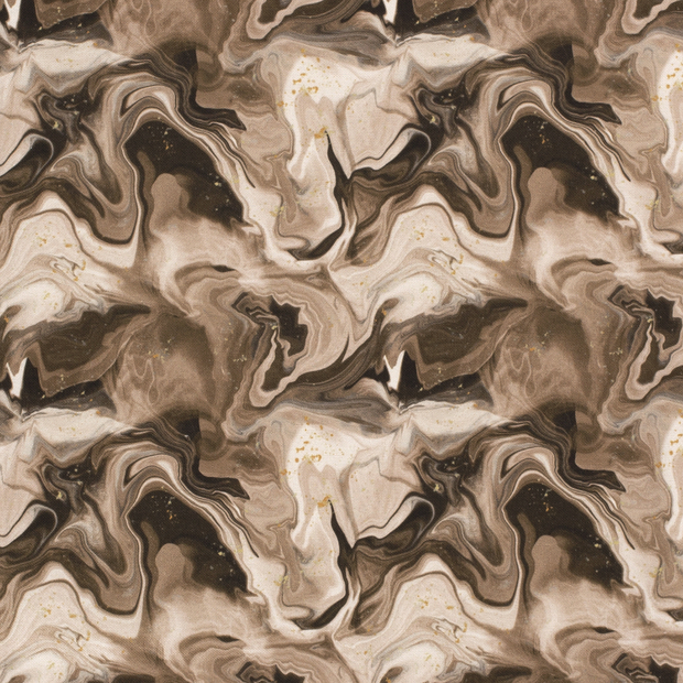 Panama BCI Cotton tissu Abstrait Beige