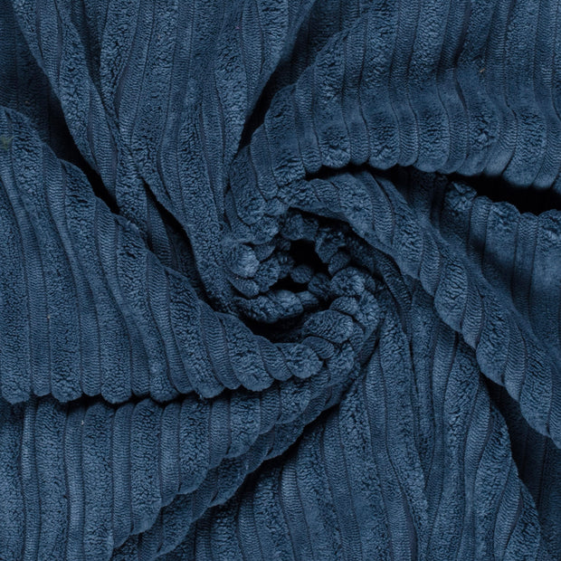Velours Côtelé 4.5w tissu Unicolore Bleu acier