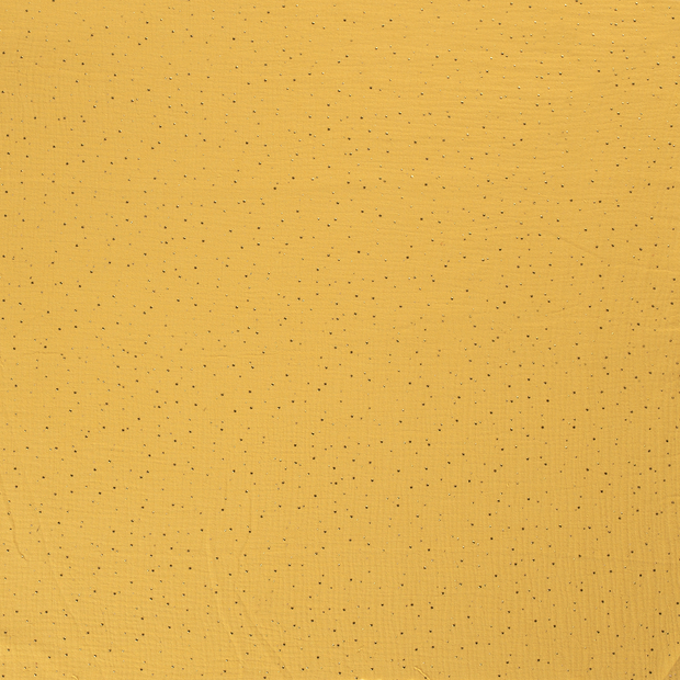 Double gaze tissu Ocre mat 