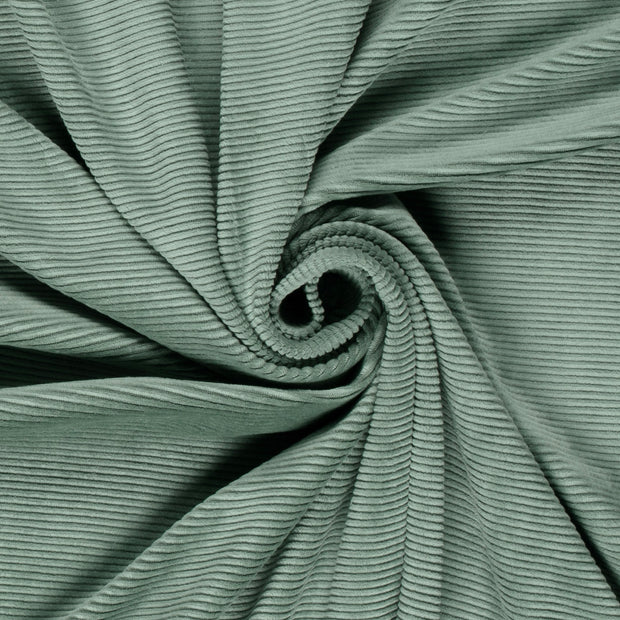 Nicky Velours Rib fabric Unicolour Mint