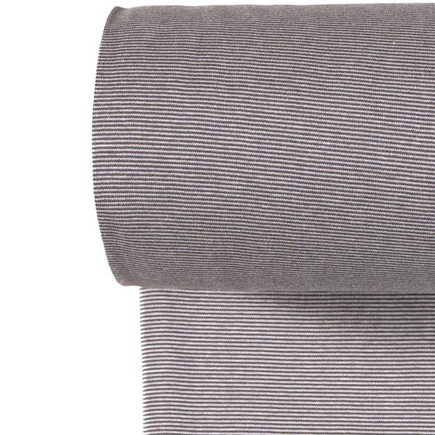 Bord Cote Fil Teint tissu rayures Gris clair