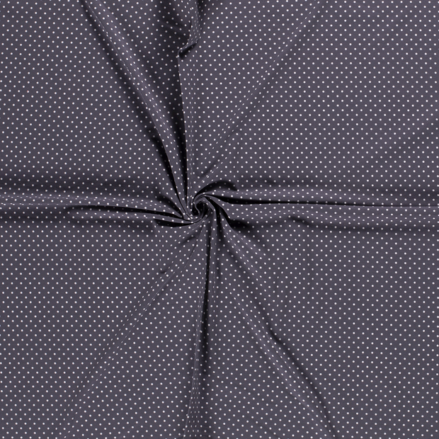 Jersey de Coton tissu Gris foncé imprimé 