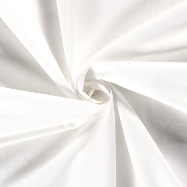 Cretonne tissu Unicolore Blanc optique