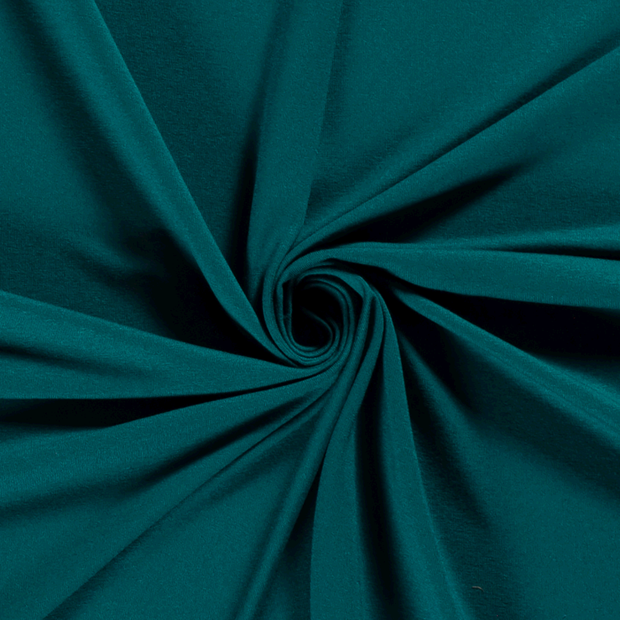 Viscose Jersey fabric Unicolour Petrol