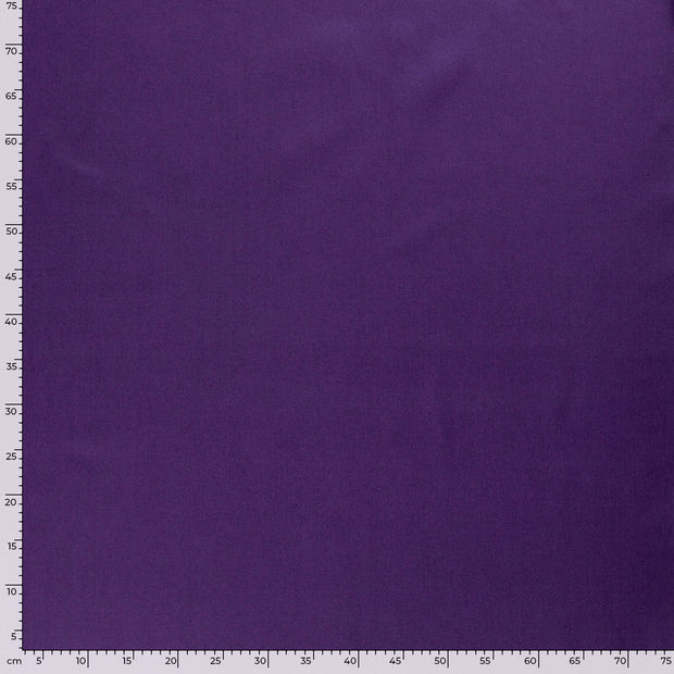 Canvas fabric Unicolour Aubergine