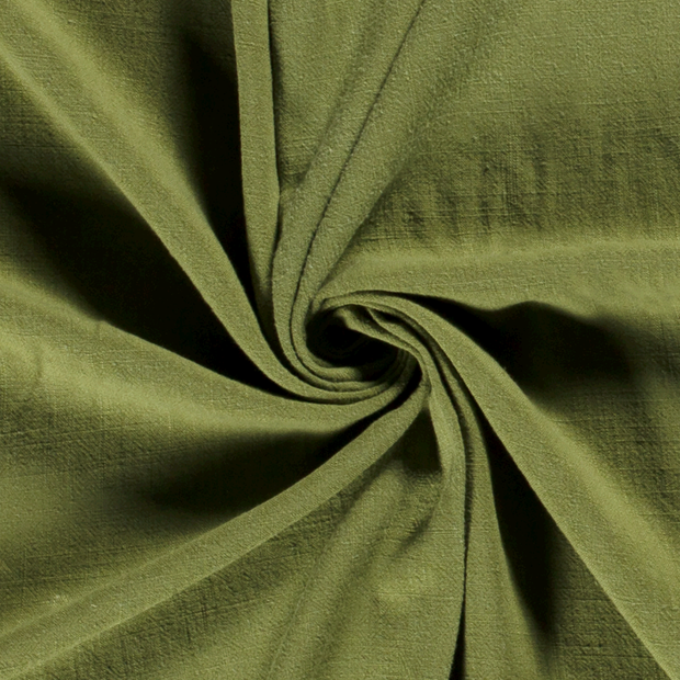 Woven Viscose Linen fabric Unicolour Lime Green