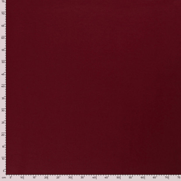 French Terry fabric Unicolour Bordeaux