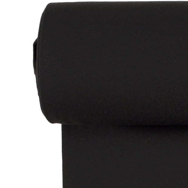 Cuff fabric Unicolour Black