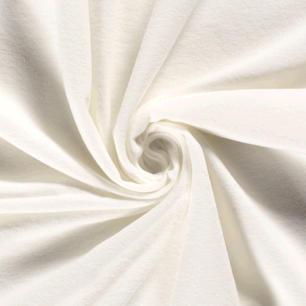 Flannel fabric Unicolour Off White