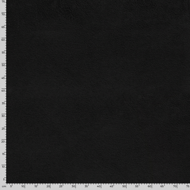 Frotté tissu Unicolore Noir