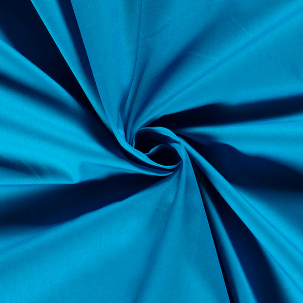 Cotton Poplin fabric Unicolour Aqua