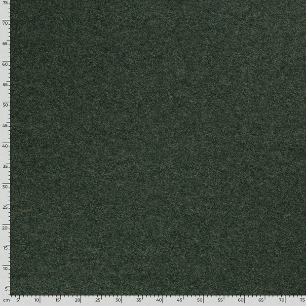 Wool Boucle fabric Unicolour Dark Green