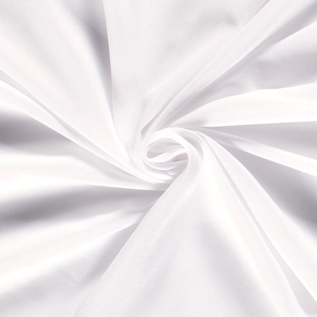 Crêpe Georgette fabric Unicolour Optical White