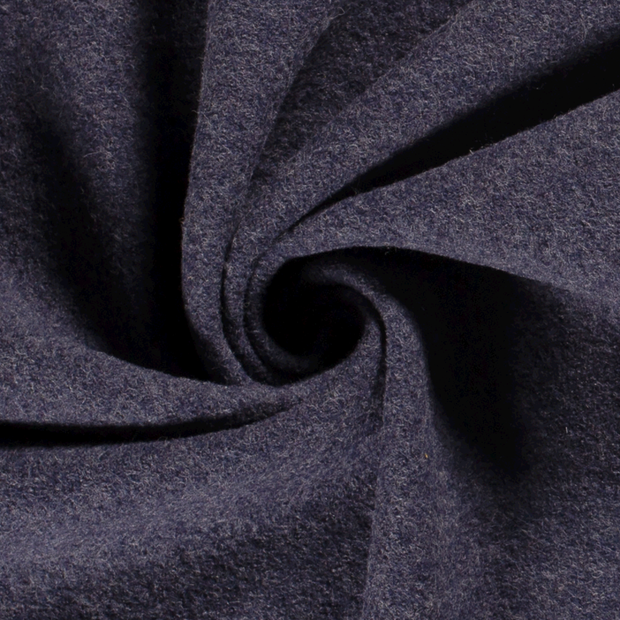 Wool Boucle fabric Unicolour Purple