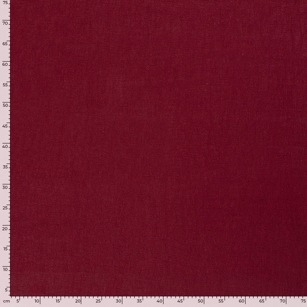 Ramie Linen fabric Unicolour Bordeaux