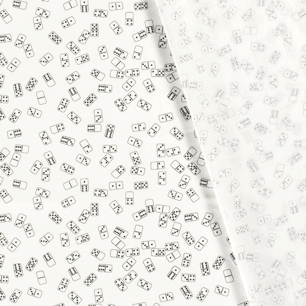 Cotton Poplin fabric Games printed 