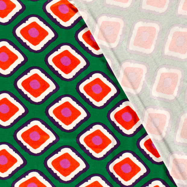Viscose Jersey fabric Diamonds printed 