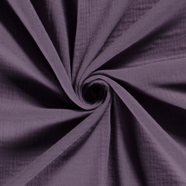 Muslin fabric Unicolour Purple