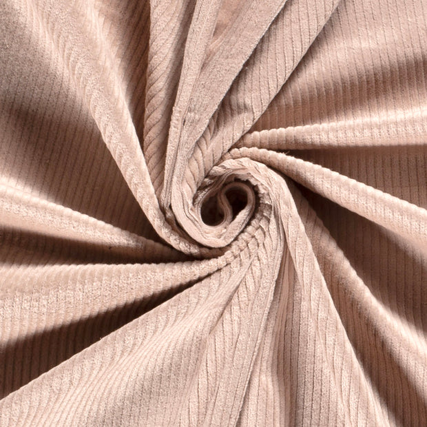 Jumbo Corduroy Stretch 6w tela Unicolor Rosa antiguo