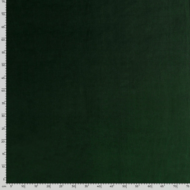 Nicky velours fabric Unicolour Dark Green