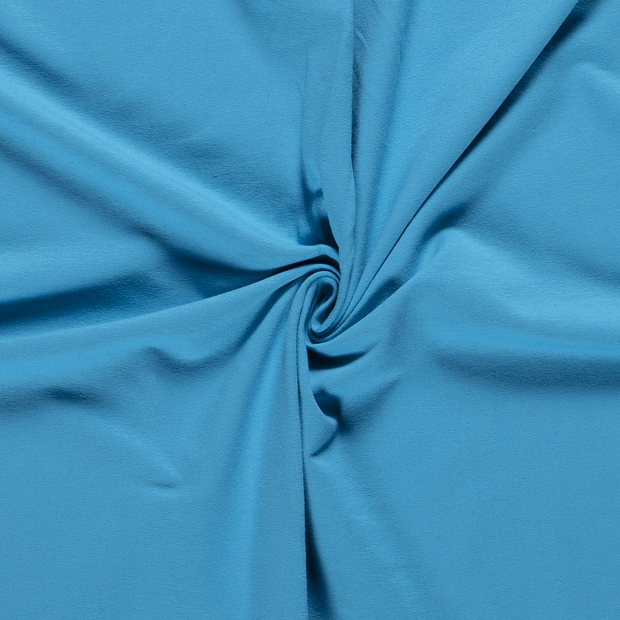 French Terry stof Effen Aqua