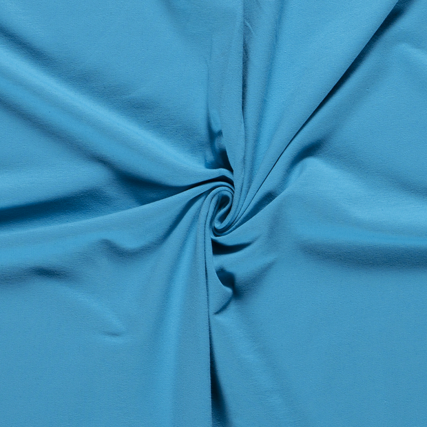 French Terry fabric Unicolour Aqua