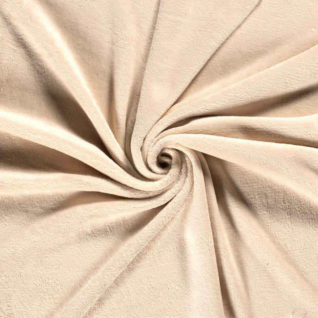 Coral Fleece fabric Beige 