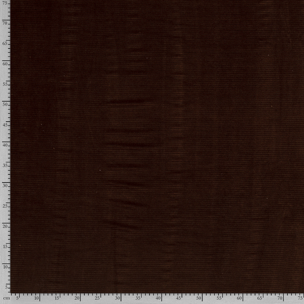 Velvet fabric Rib Brown