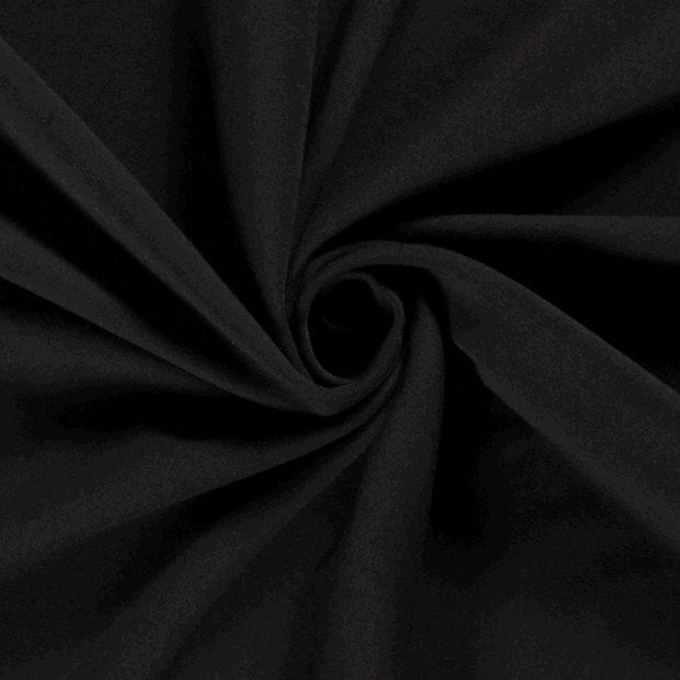 Gabardine tissu Unicolore Noir