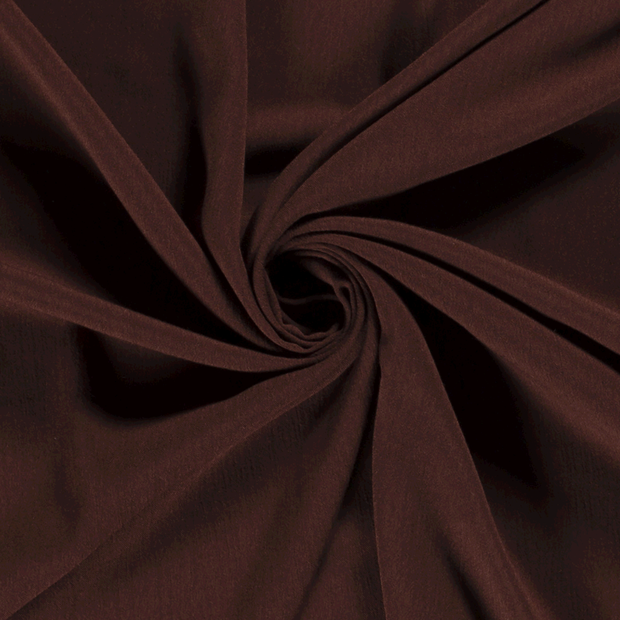 Borken Crepe fabric Unicolour Brown
