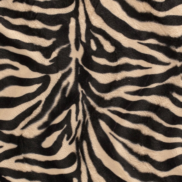 Velours fabric Zebras Camel