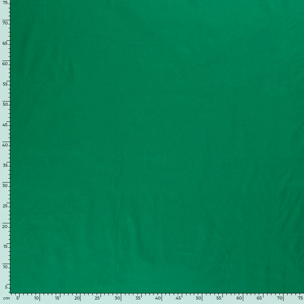 Popeline de Coton tissu Unicolore Vert Forêt