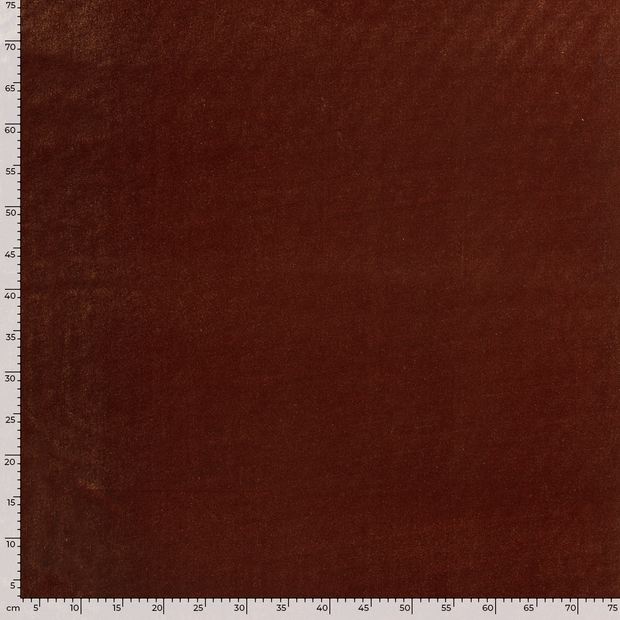 Velvet fabric Unicolour Brique