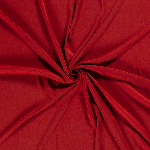 Borken Crepe fabric Red 
