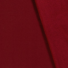 Polaire des Alpes brossé Unicolore Rouge Bordeaux