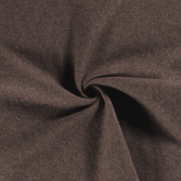 Wool Boucle fabric Brown 