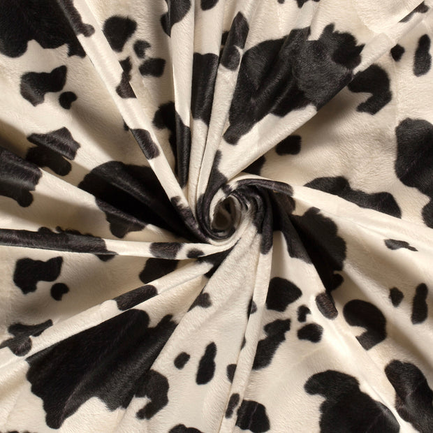 Velours fabric Off White printed 