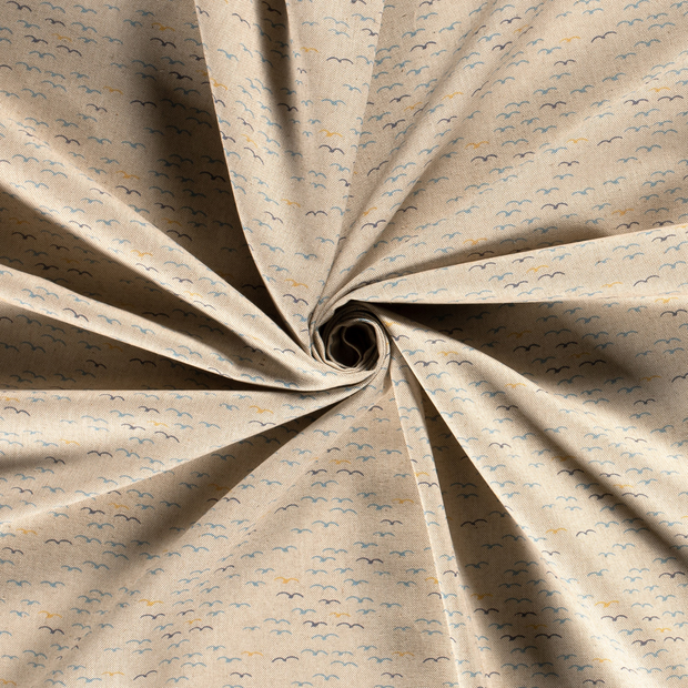 Panama tela Blanco roto estampado 