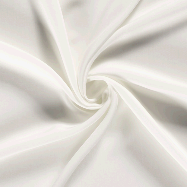 Viscose Poplin fabric Unicolour Off White