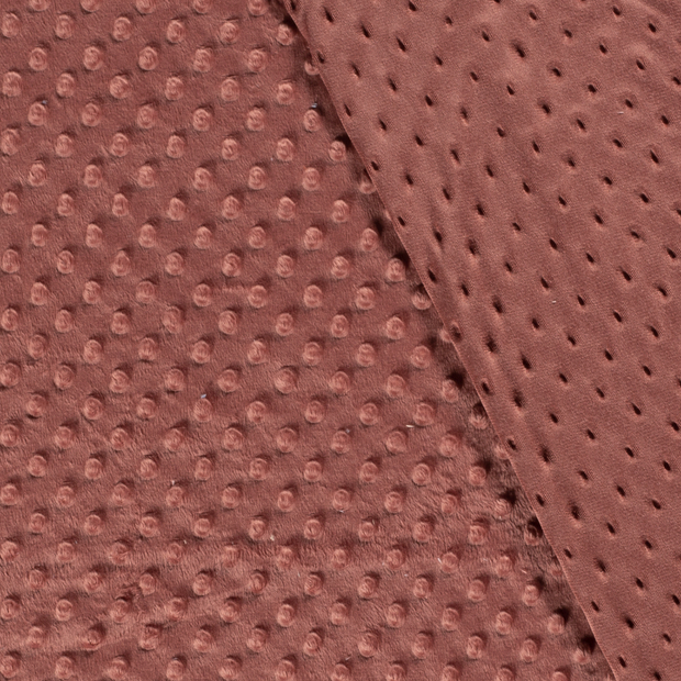 Minky fabric Unicolour embossed 
