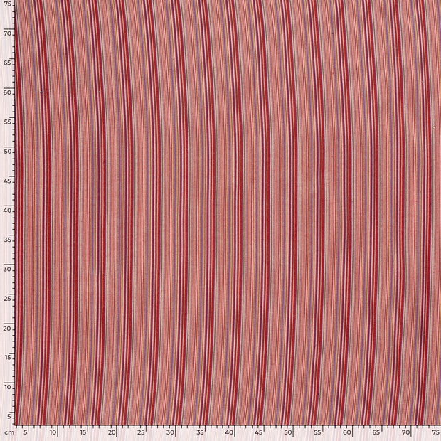 Jacquard tissu rayures Multicolore