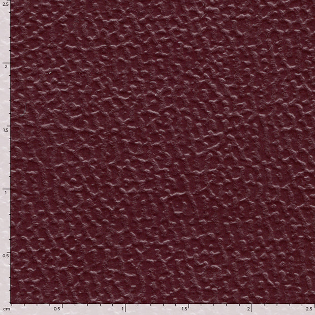 Imitation cuir tissu Unicolore Bordeaux