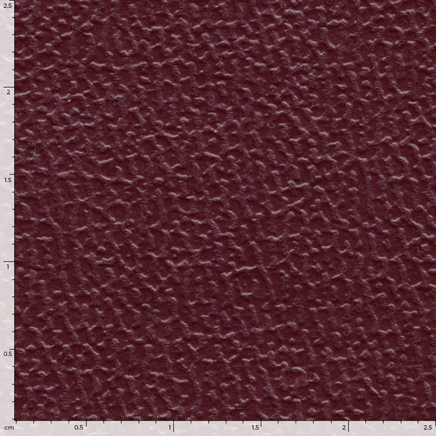 Artificial Leather fabric Unicolour Wine red