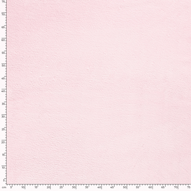 Coral Fleece fabric Unicolour Light Pink